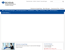 Tablet Screenshot of bgu-tuebingen.de